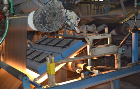 Heating up butimen with IR